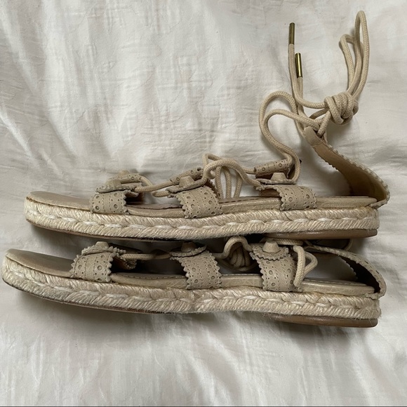 BALENCIAGA Arena Espadrille Ankle Wrap Gladiator Sandals - Picture 14 of 16